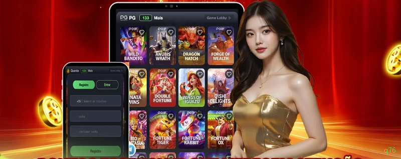 Acessar jogos e bônus no APK